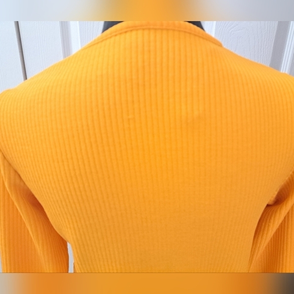 H&M  Orange Tie Front Jeresy Knit    Size M - Picture 4 of 9
